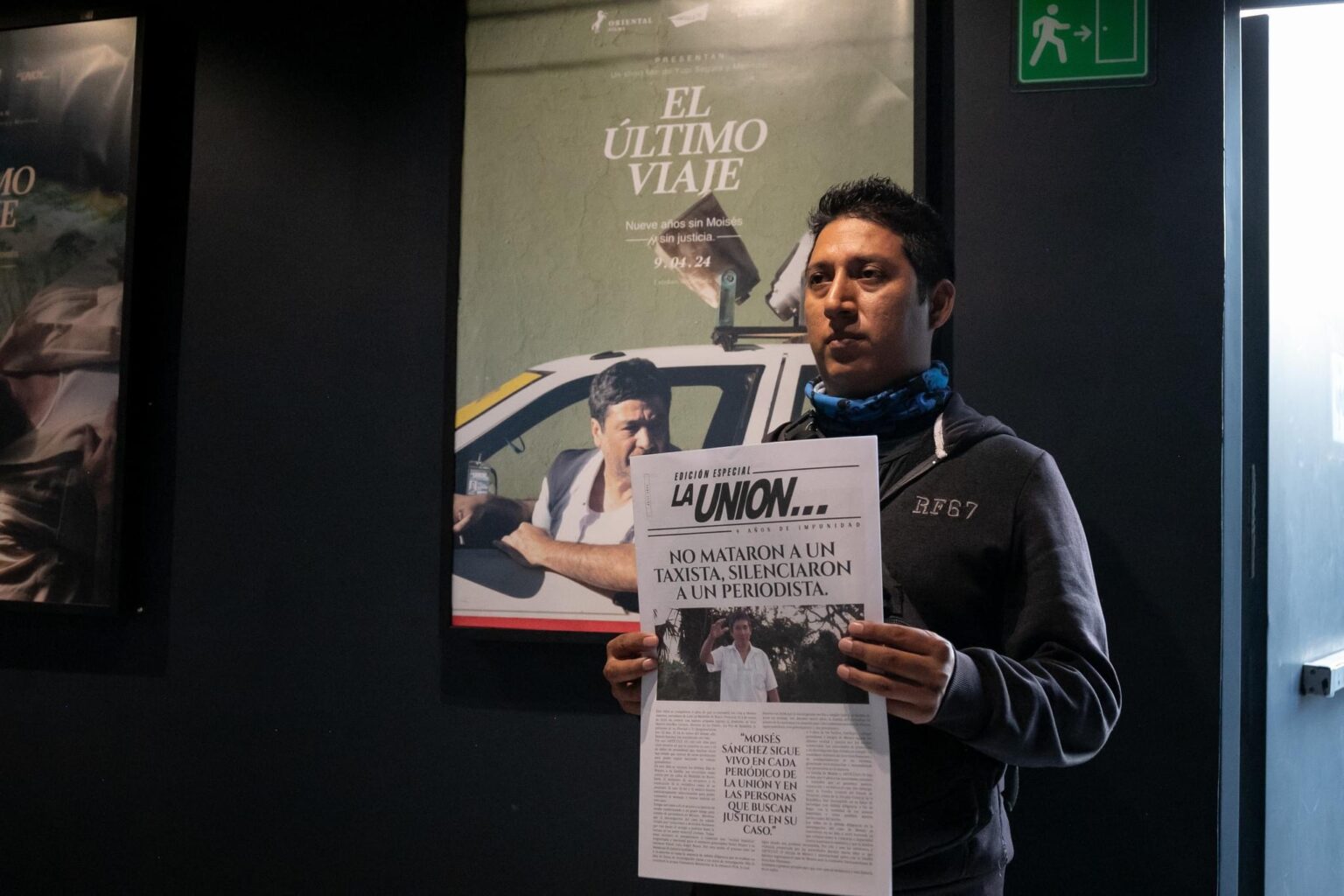 Jorge Sánchez, hijo de Moisés Sánchez. Fotografía Facebook Artículo 19.