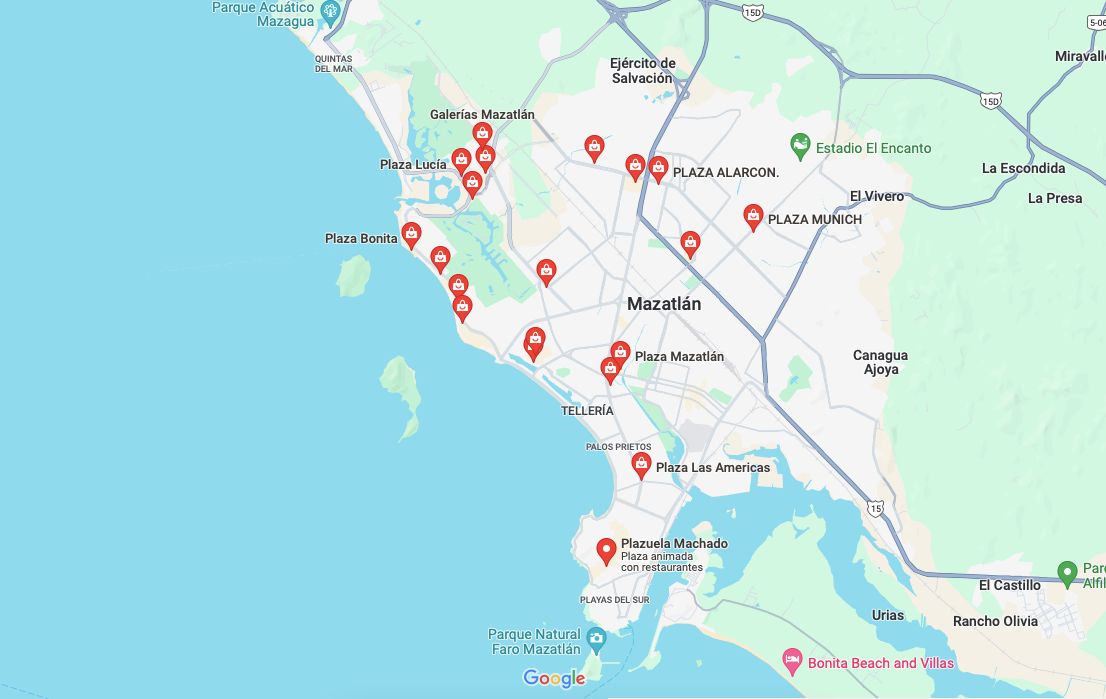 Plazas comerciales en Mazatlán