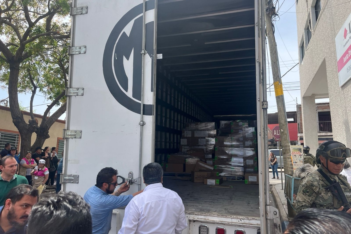 Llegan boletas electorales para las elecciones del 2 de junio.