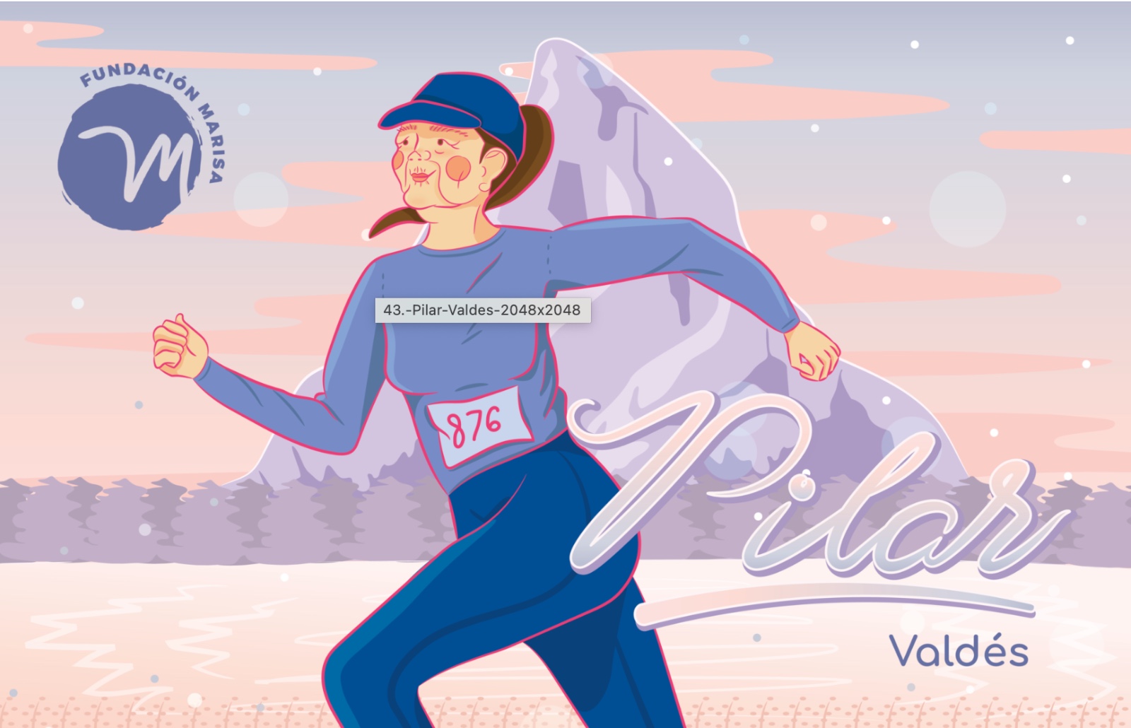 Pilar Valdés, Haz deporte como niña, Maratón