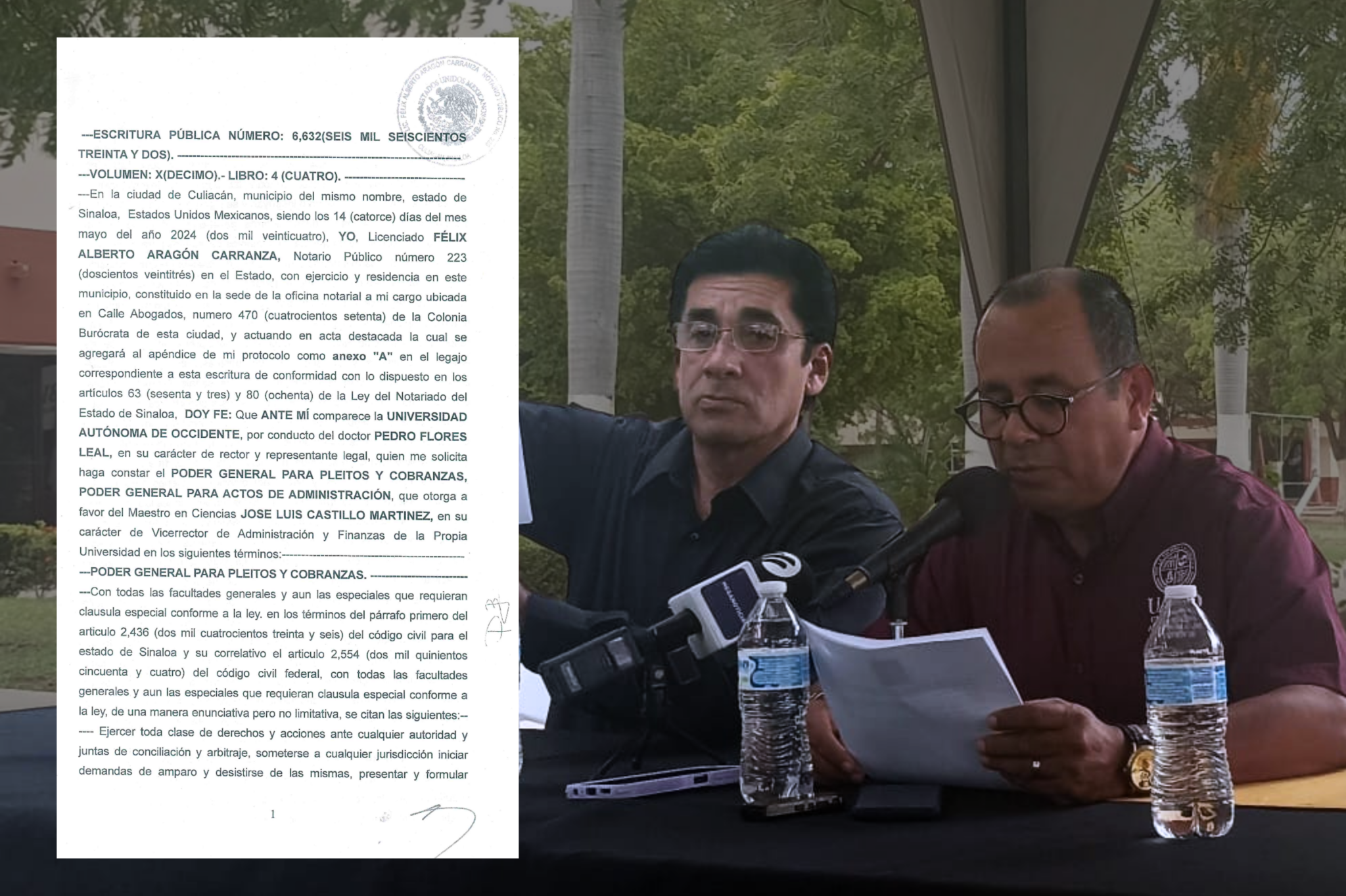 acusan falsedad rector audeo pedro flores