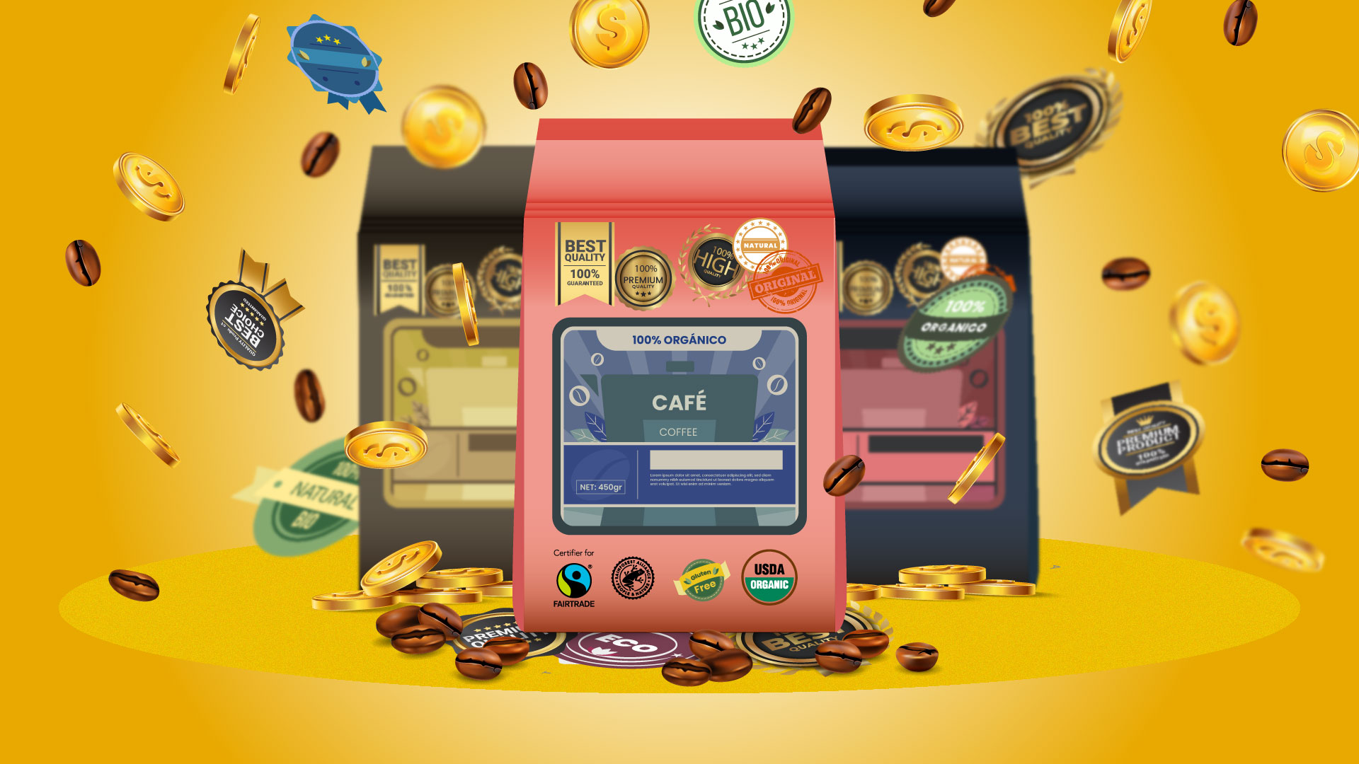 Sellos, Alimentos, América Latina