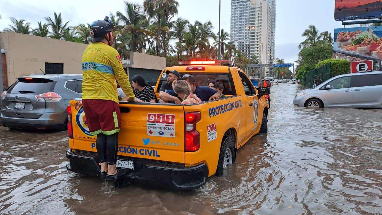 Lluvia, inundaciones, Protección Civil, Sinaloa