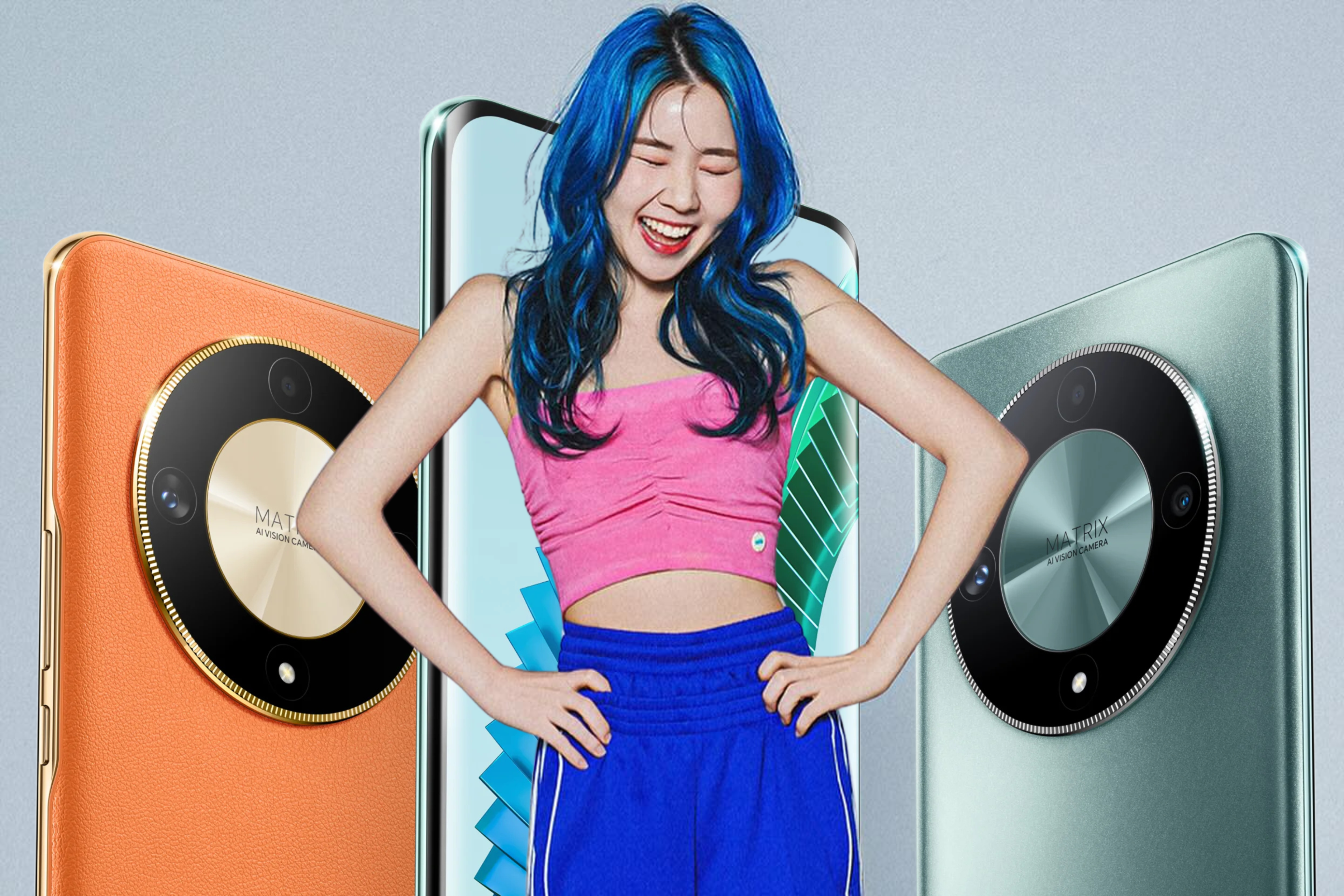 Influencer Chingu Amiga con celular Honor Magic6 Lite