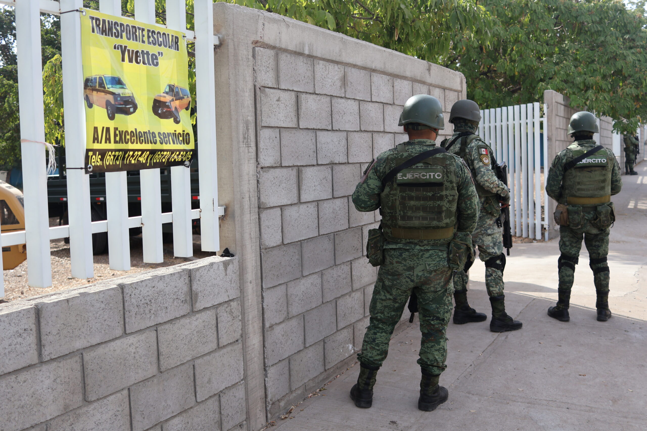 Campamento, militares, primaria, Culiacán, CNOP