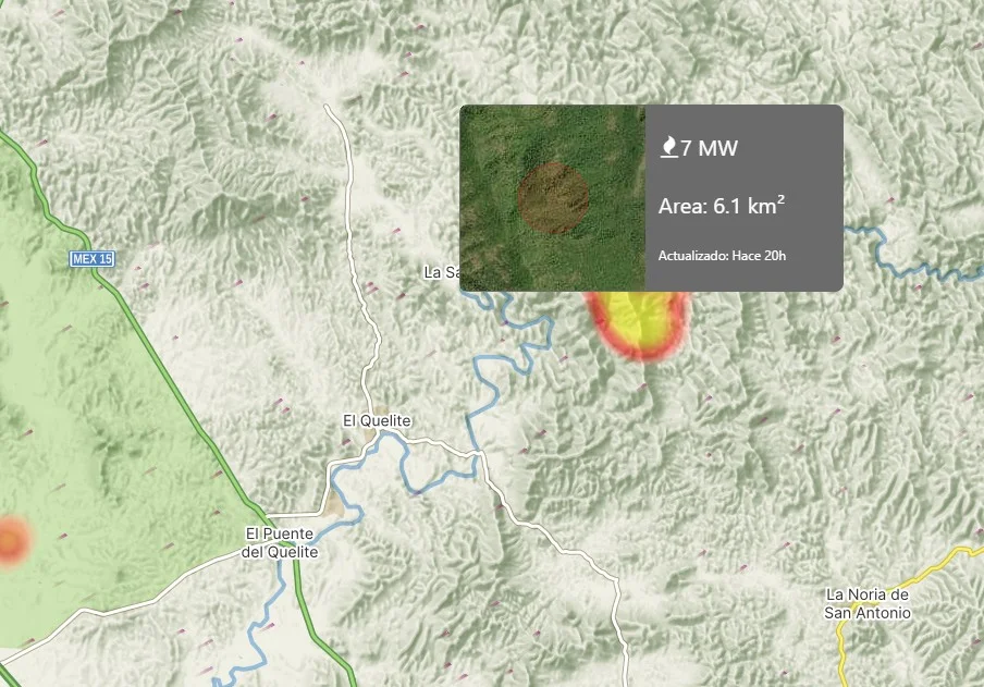 Incendio El quelite Marzo 25 WINDY