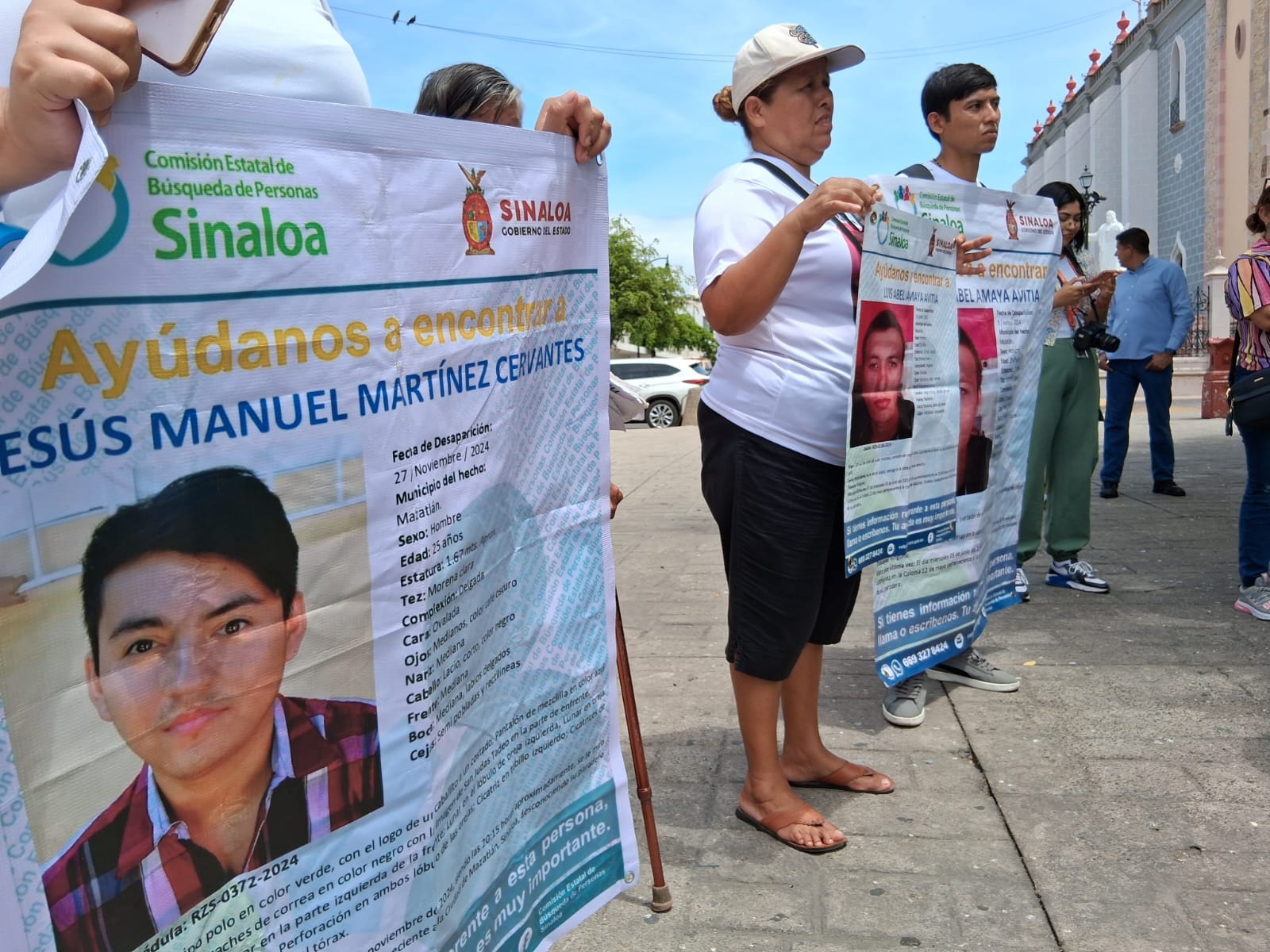 Manifestación por personas desaparecidas en Mazatlán
