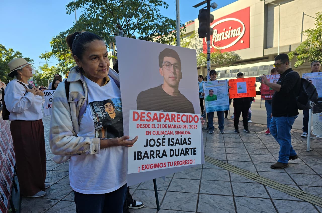 Familiares de Fernando Alan y colectivos marchan en Culiacán; madres buscadoras suman reclamos por desapariciones y violencia en Sinaloa.