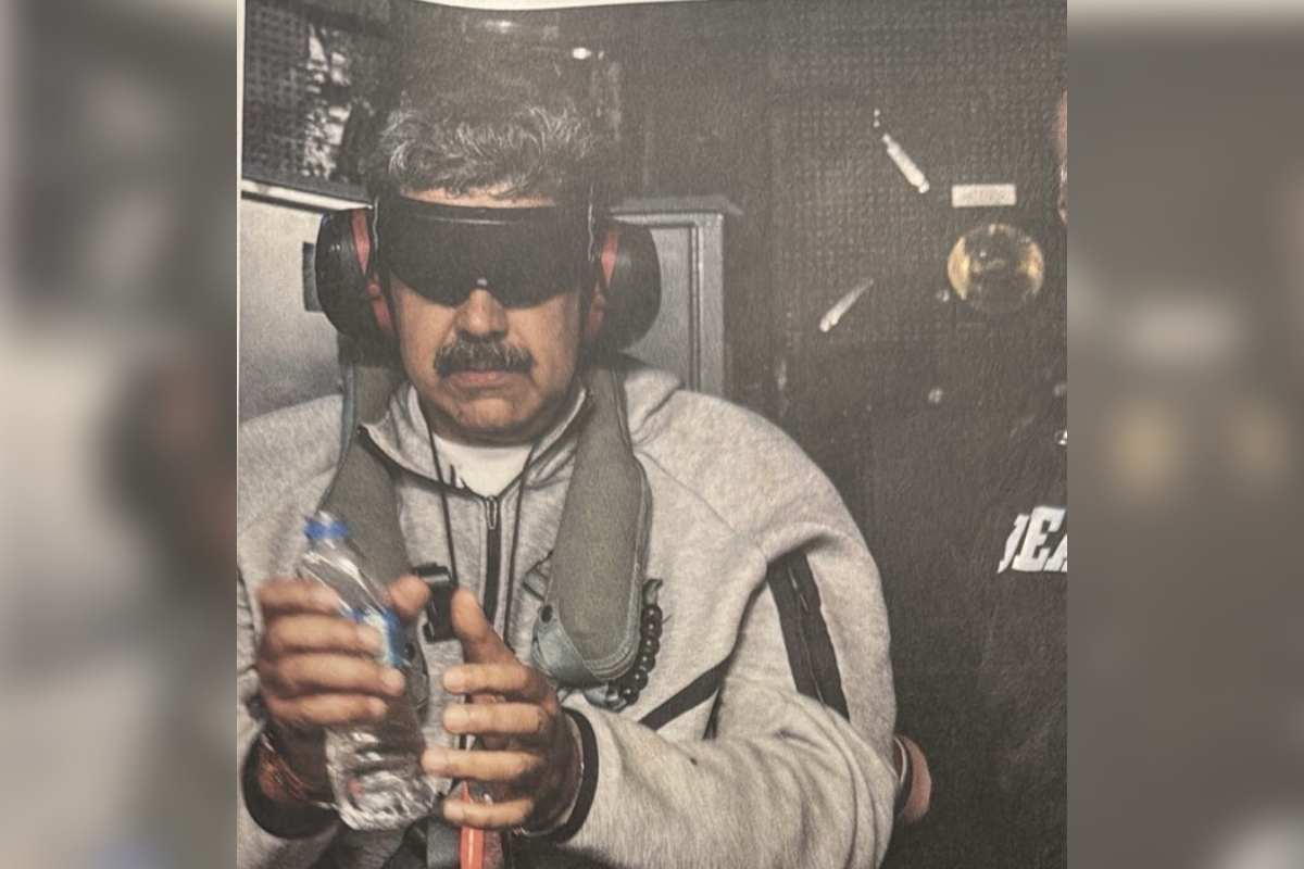 Trump publica la foto de Nicolás Maduro tras detención.